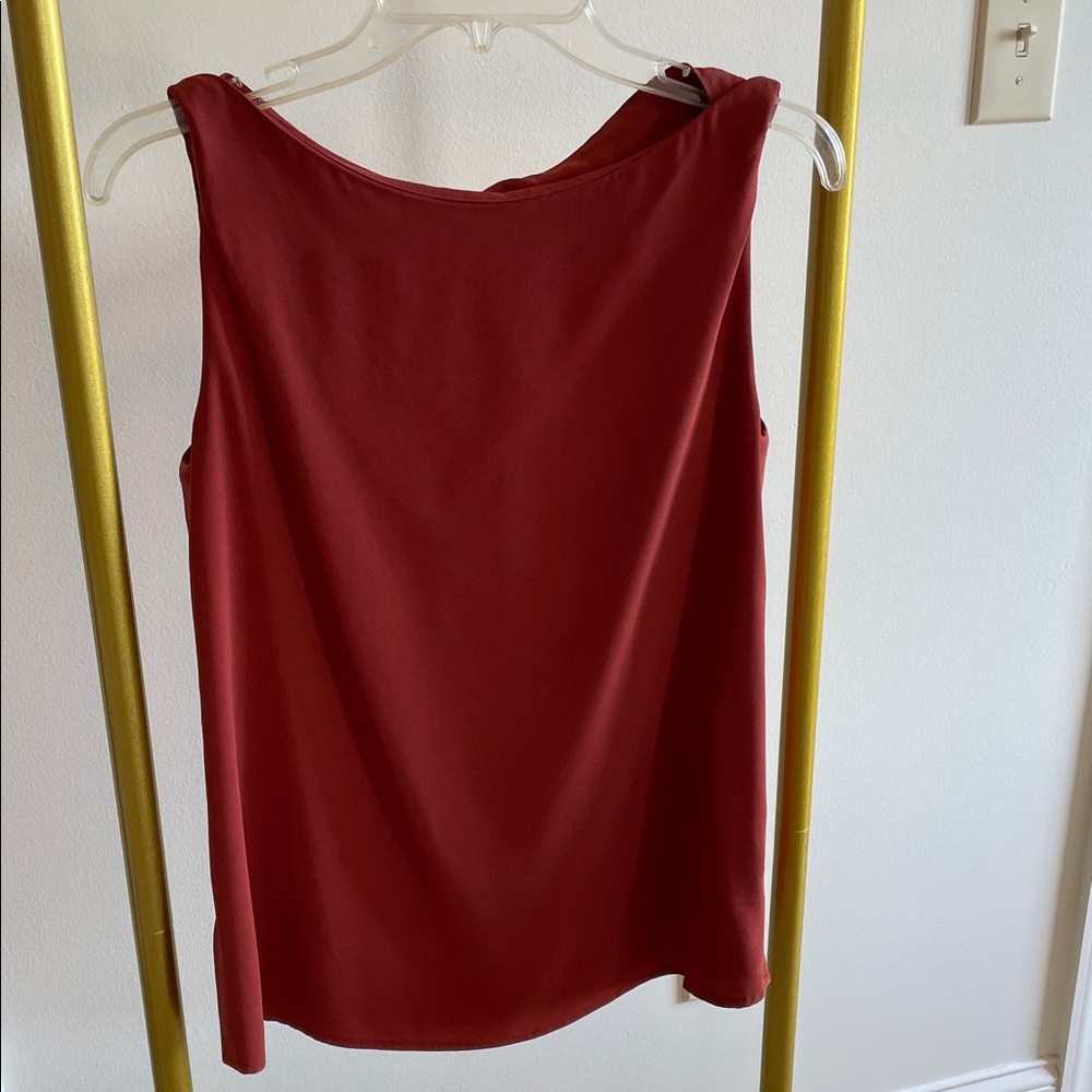MM Lafleur Deep Rust Sleeveless Top